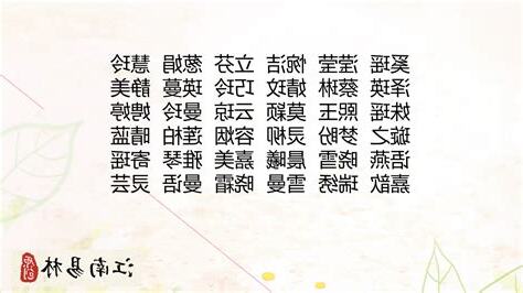 特別的名字 女